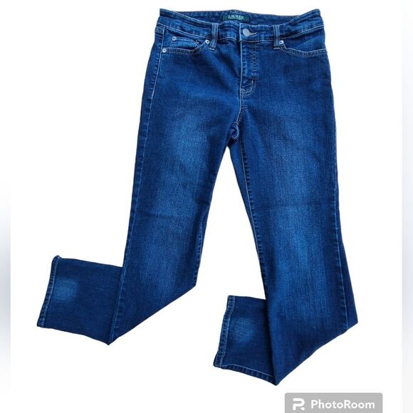 Lauren Ralph Lauren Denim Jeans,  Modern Straight Curvy, women's size 4 - Picture 1 of 7